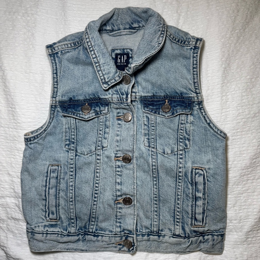 GAP kids girls jean vest